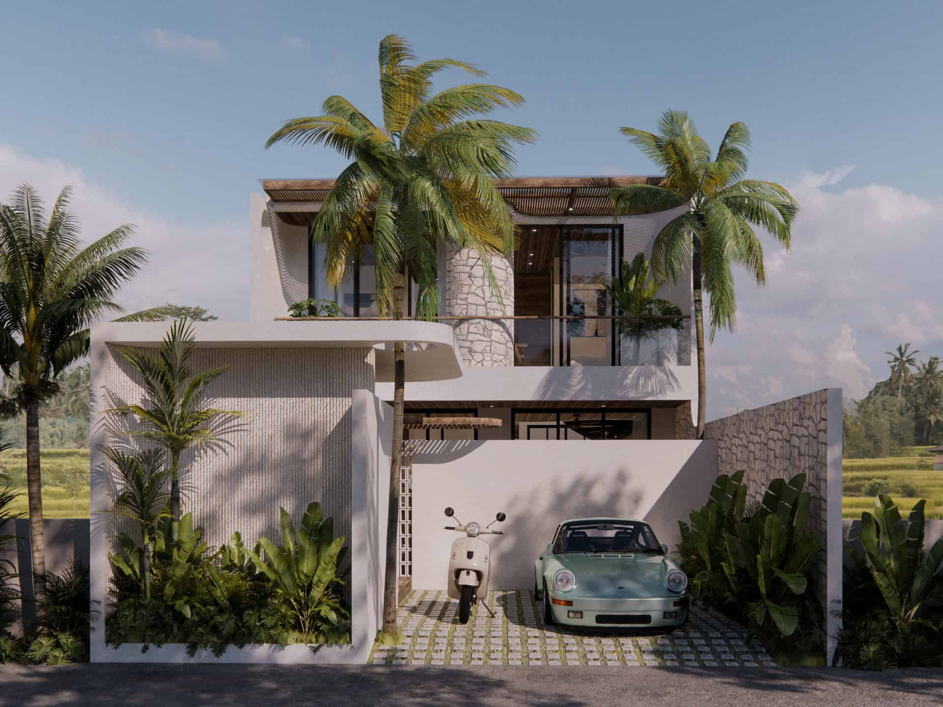 CONTEMPORARY 2 BEDROOM VILLA FOR SALE LEASEHOLD IN TUMBAK BAYUH BE-944 